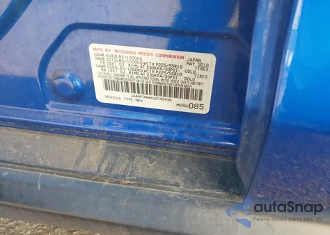 2016 Mitsubishi Outlander Sport 2.4 Es from USA, damaged, VIN JA4AP3AWXGZ049436